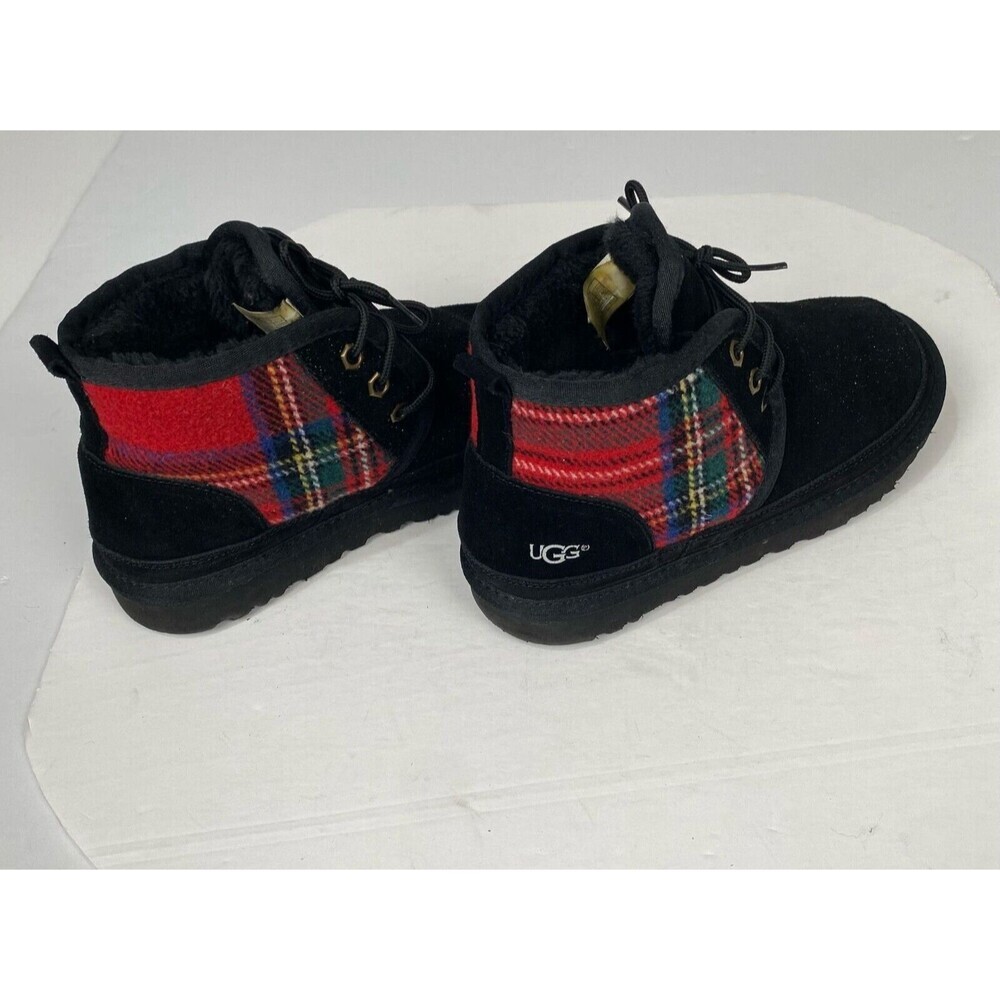 UGG boots Big boys size 7 with laces and logo in black and red with checkered. - Picture 7 of 13